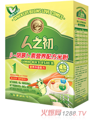 人之初yingeB-胡蘿卜素米粉1段盒裝