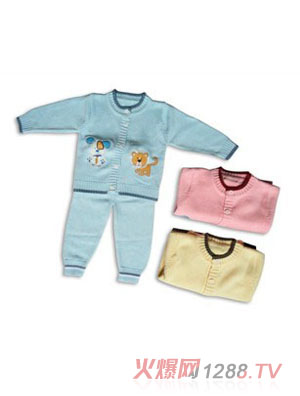 嬰比迪繡花動(dòng)物開胸套