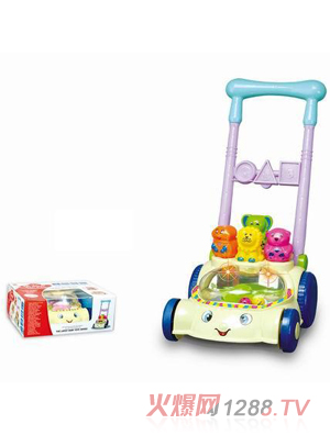 雅培音樂積木推車學(xué)步車