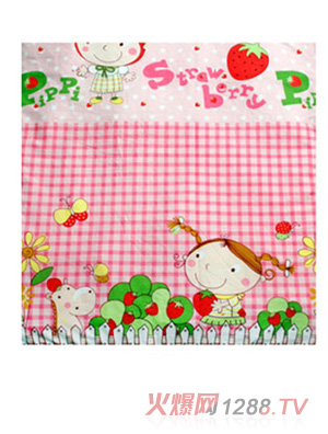 智慧寶貝草莓妞防踢被