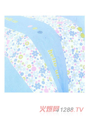 智慧寶貝藍(lán)色太陽(yáng)花防踢被
