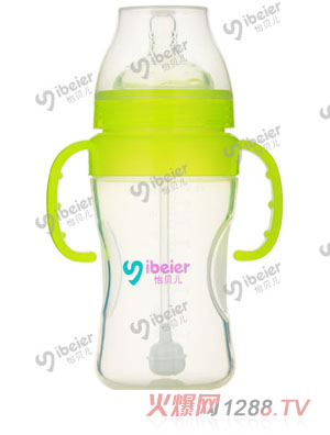 怡貝兒9安特寬口徑防脹氣硅膠奶瓶