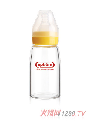 愛哺生120ml標(biāo)準(zhǔn)玻璃奶瓶（S）