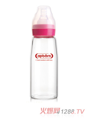 愛哺生180ml標(biāo)準(zhǔn)玻璃奶瓶（S）