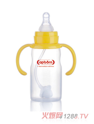 愛哺生240ml好順暢標(biāo)準(zhǔn)PP奶瓶（握把吸管）