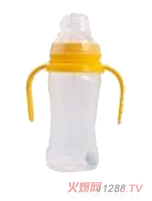 晶玉寶貝300ml寬口徑雙柄PP自動奶瓶