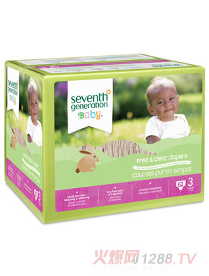 七世代箱裝yinge尿不濕3段