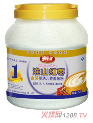 澳貝健金裝淮山紅棗營養(yǎng)米粉1段