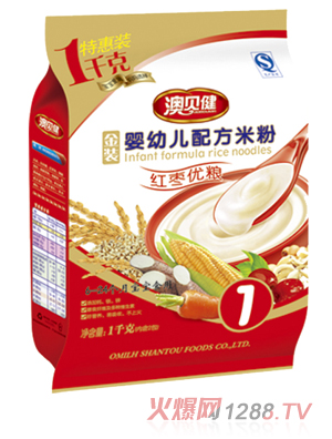 澳貝健紅棗優(yōu)糧yingye配方米粉1段