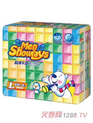 Menshowlays極薄干爽yinge紙尿片L碼