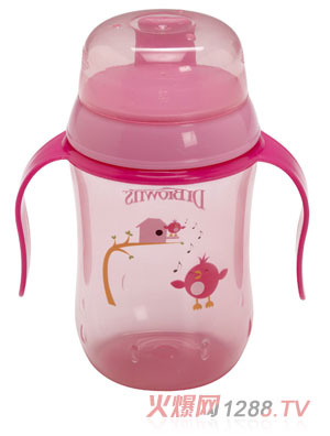 布朗博士9安士硬吸嘴學飲杯粉色