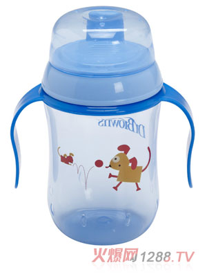 布朗博士9安士硬吸嘴學飲杯藍色