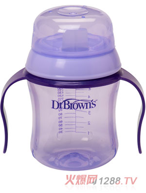 布朗博士6安士軟吸嘴學飲杯紫色
