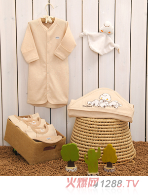 棉果果彩棉寶寶衣睡眠禮盒