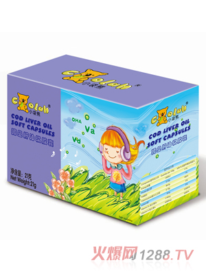 小袋熊鱈魚(yú)肝油軟膠囊