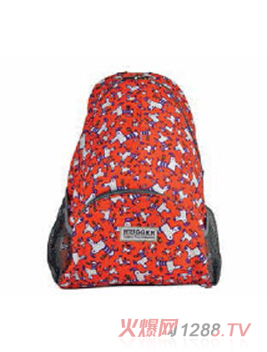 喜格兒卡通兒童旅行包橙色