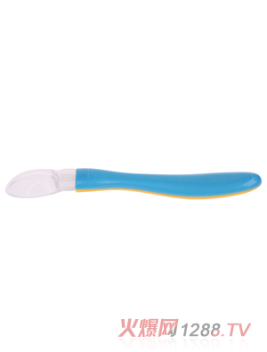 優(yōu)嘻噯yingye軟頭湯匙藍(lán)色