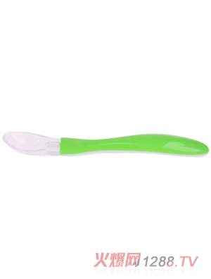 優(yōu)嘻噯yingye軟頭湯匙綠色
