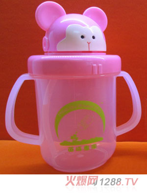 苗哺專家雙耳滑蓋yinge訓(xùn)練水杯