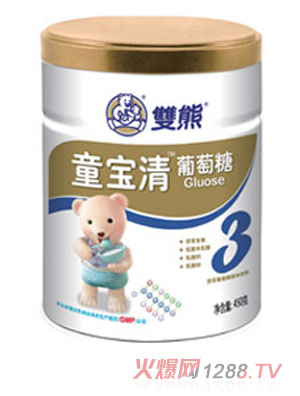 雙熊童寶清葡萄糖3段聽裝