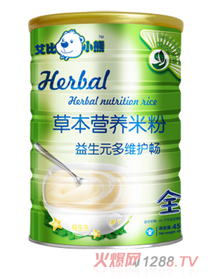 艾比小熊益生元多維護(hù)暢草本米粉全段聽(tīng)裝