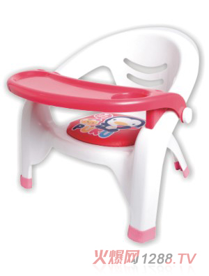 藍(lán)色企鵝兒童椅紅色