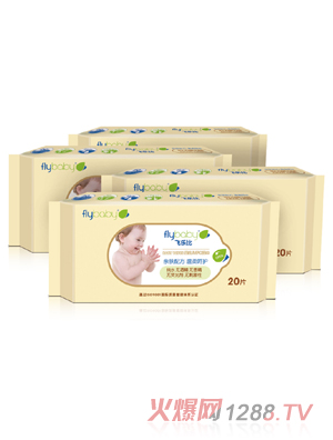 飛樂比yingye手口柔濕巾(20片×4連包)