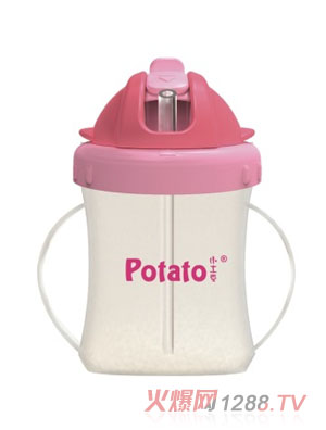 小土豆成長訓(xùn)練可愛吸管杯AQ802-6B