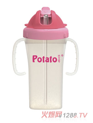 小土豆成長訓(xùn)練PP吸管杯AQ819-6B