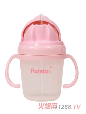 小土豆成長訓(xùn)練胖胖吸管杯AQ803-6D