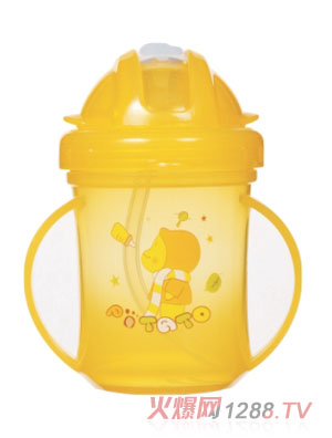 小土豆寶寶成長(zhǎng)訓(xùn)練可愛(ài)吸管杯AQ802-B