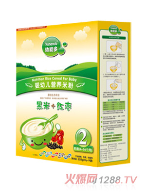 幼能多黑米+紅棗yingye米粉2段