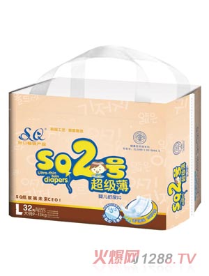 SQ2號超級薄yinge紙尿片L碼32片