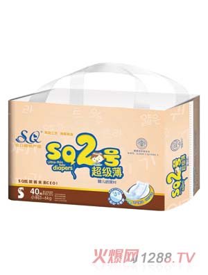 SQ2號超級薄yinge紙尿片S碼40片