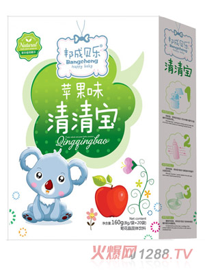 邦成貝樂(lè)清清寶盒裝蘋果味