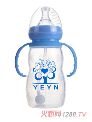 優(yōu)兒優(yōu)女240ml寬口有柄自動硅膠奶瓶
