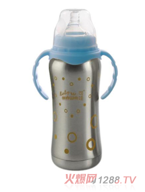 可娃不銹鋼保溫保冷奶瓶180ML