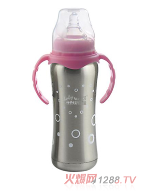 可娃不銹鋼保溫保冷奶瓶240ML