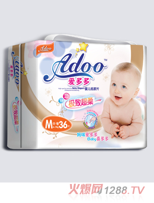 愛(ài)多多極致超柔yinge紙尿片M碼36片