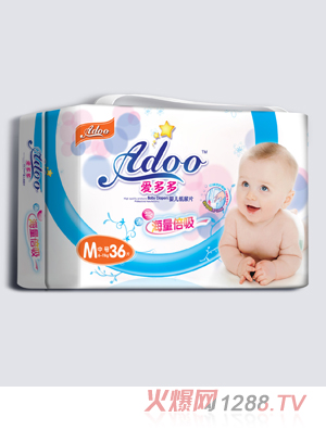 愛多多海量倍吸yinge紙尿片M碼36片
