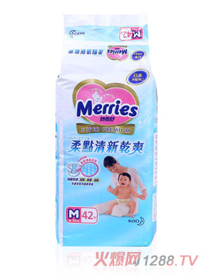 臺灣花王柔點清新干爽紙尿褲M碼42片