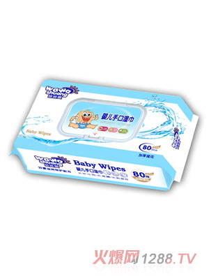 娃娃爽yinge手口濕巾帶蓋80片（洋甘菊）