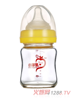 小蘋(píng)果抗摔玻璃奶瓶120ml