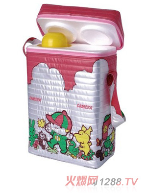 嬰樂(lè)美奶瓶保溫套粉色