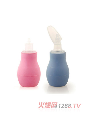 晶瑩圓錐形橡膠嘴頭吸鼻器