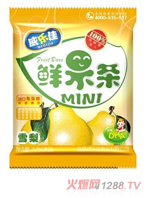 威樂(lè)佳雪梨鮮果條