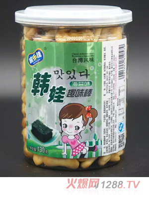 威樂(lè)佳韓娃海苔味趣味棒