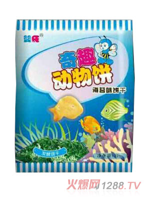 嬰氏海苔味奇趣動(dòng)物餅干袋裝