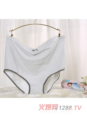 元曼甜蜜時(shí)刻516月子期綿柔調(diào)節(jié)內(nèi)褲(灰色條紋)
