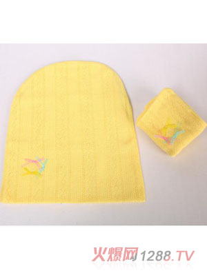 元曼孕產(chǎn)期防頭風(fēng)帽子(黃色)